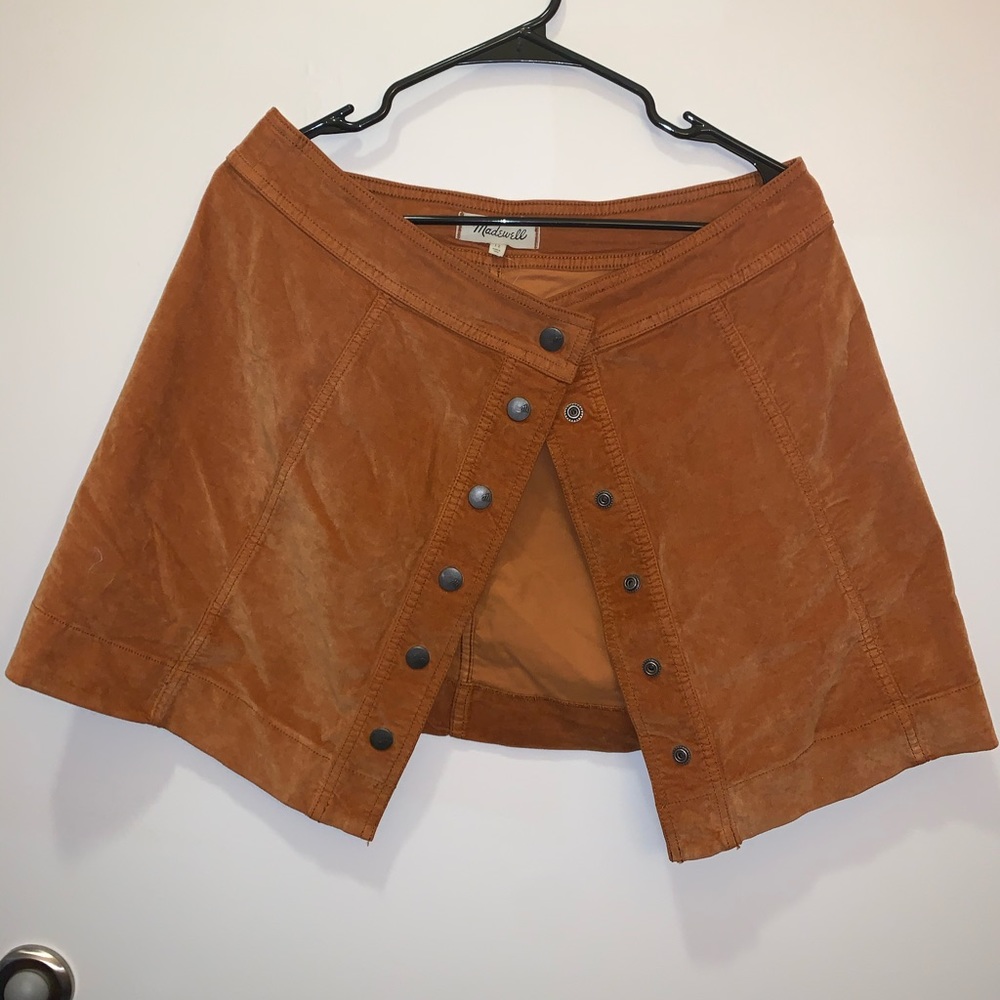 MADEWELL Orange sz 12 Fitted Skirt/ NWT